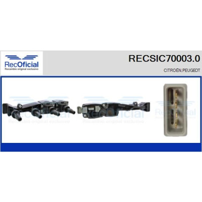 Bobine d'allumage RECOFICIAL RECSIC70003.0