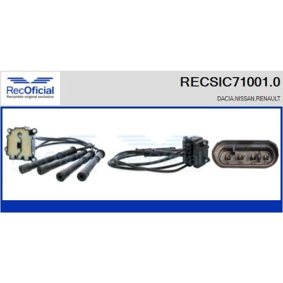 Bobine d'allumage RECOFICIAL RECSIC71001.0