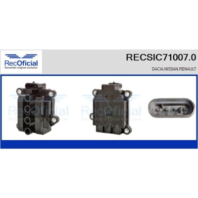Bobine d'allumage RECOFICIAL RECSIC71007.0