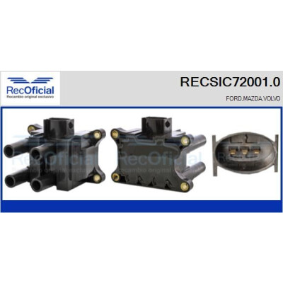 Bobine d'allumage RECOFICIAL RECSIC72001.0