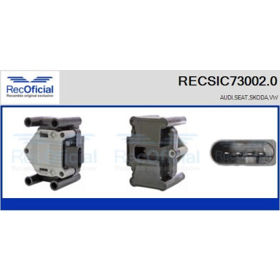 Bobine d'allumage RECOFICIAL RECSIC73002.0