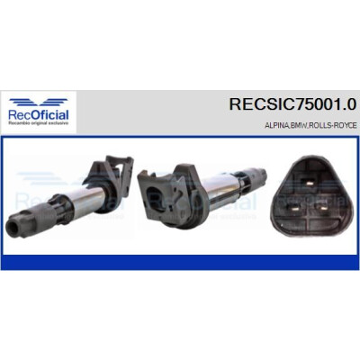 Bobine d'allumage RECOFICIAL RECSIC75001.0