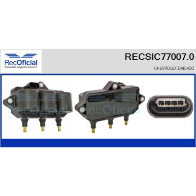 Bobine d'allumage RECOFICIAL RECSIC77007.0