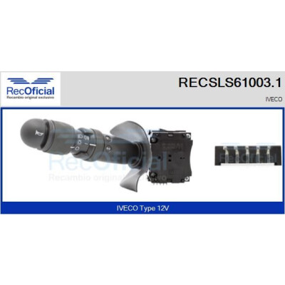 Interrupteur de colonne de direction RECOFICIAL RECSLS61003.1