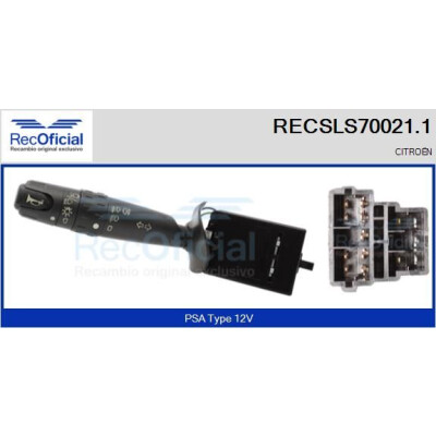 Interrupteur de colonne de direction RECOFICIAL RECSLS70021.1