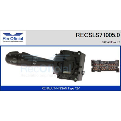 Interrupteur de colonne de direction RECOFICIAL RECSLS71005.0
