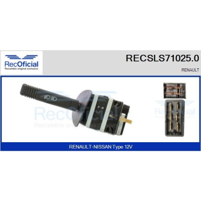 Interrupteur de colonne de direction RECOFICIAL RECSLS71025.0