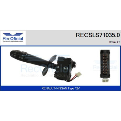 Interrupteur de colonne de direction RECOFICIAL RECSLS71035.0
