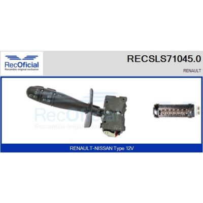 Interrupteur de colonne de direction RECOFICIAL RECSLS71045.0