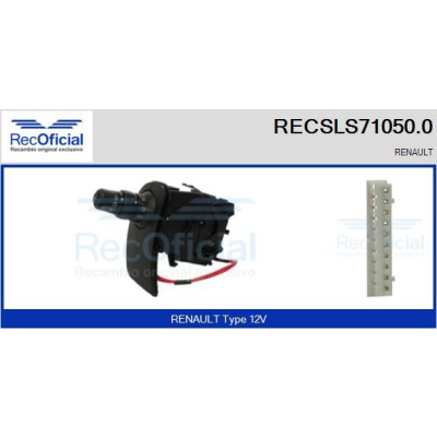 Interrupteur de colonne de direction RECOFICIAL RECSLS71050.0