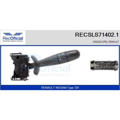 Interrupteur de colonne de direction RECOFICIAL RECSLS71402.1