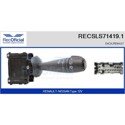 Interrupteur de colonne de direction RECOFICIAL RECSLS71419.1