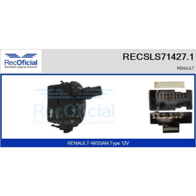 Interrupteur de colonne de direction RECOFICIAL RECSLS71427.1