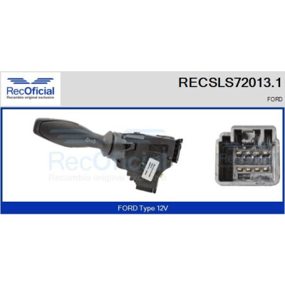 Interrupteur de colonne de direction RECOFICIAL RECSLS72013.1