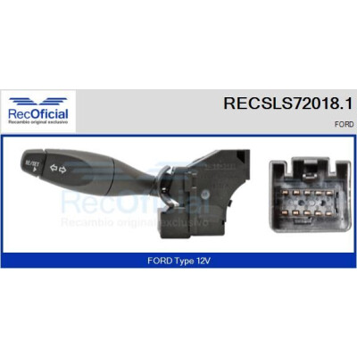 Interrupteur de colonne de direction RECOFICIAL RECSLS72018.1