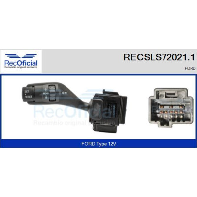 Interrupteur de colonne de direction RECOFICIAL RECSLS72021.1