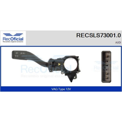 Interrupteur de colonne de direction RECOFICIAL RECSLS73001.0
