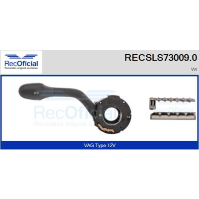 Interrupteur de colonne de direction RECOFICIAL RECSLS73009.0