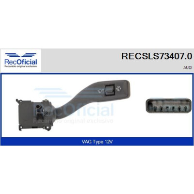 Interrupteur de colonne de direction RECOFICIAL RECSLS73407.0