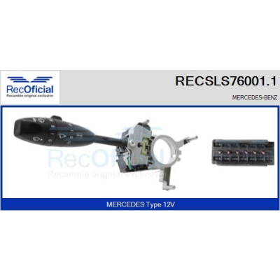 Interrupteur de colonne de direction RECOFICIAL RECSLS76001.1