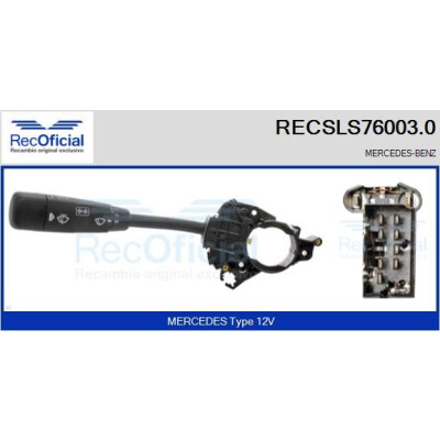 Interrupteur de colonne de direction RECOFICIAL RECSLS76003.0