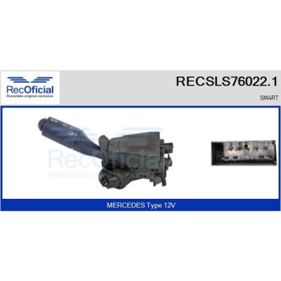Interrupteur de colonne de direction RECOFICIAL RECSLS76022.1