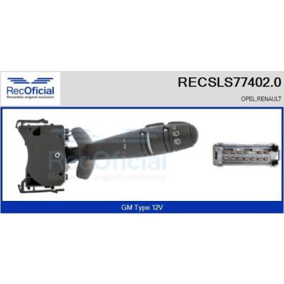 Interrupteur de colonne de direction RECOFICIAL RECSLS77402.0