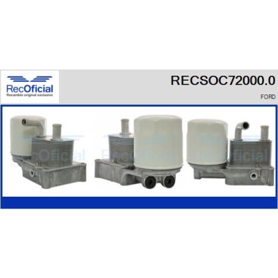 Refroidisseur d'huile, huile moteur RECOFICIAL RECSOC72000.0