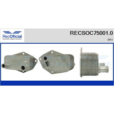 Refroidisseur d'huile, huile moteur RECOFICIAL RECSOC75001.0