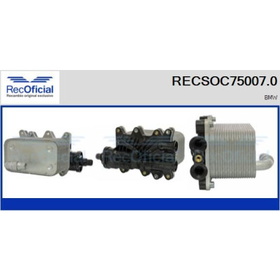 Refroidisseur d'huile, huile moteur RECOFICIAL RECSOC75007.0
