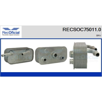 Refroidisseur d'huile, huile moteur RECOFICIAL RECSOC75011.0