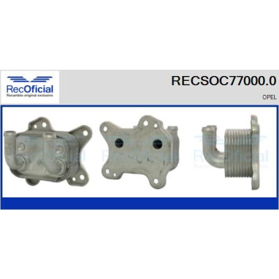 Refroidisseur d'huile, huile moteur RECOFICIAL RECSOC77000.0