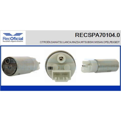 Pompe à carburant RECOFICIAL RECSPA70104.0