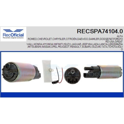 Pompe à carburant RECOFICIAL RECSPA74104.0