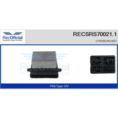 Résistance, ventilateur d'habitacle RECOFICIAL RECSRS70021.1