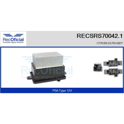 Résistance, ventilateur d'habitacle RECOFICIAL RECSRS70042.1