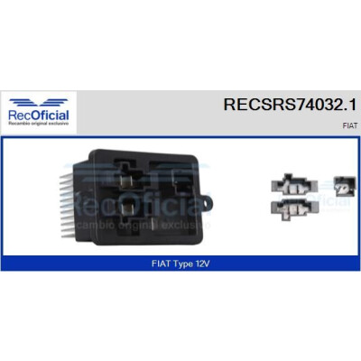 Résistance, ventilateur d'habitacle RECOFICIAL RECSRS74032.1