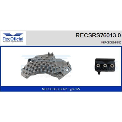Résistance, ventilateur d'habitacle RECOFICIAL RECSRS76013.0