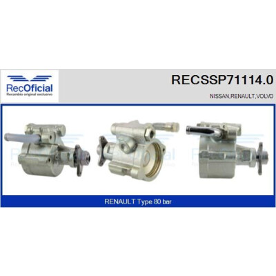 Pompe hydraulique, direction RECOFICIAL RECSSP71114.0