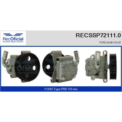 Pompe hydraulique, direction RECOFICIAL RECSSP72111.0