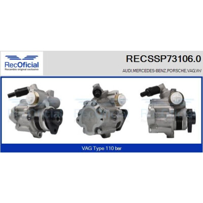 Pompe hydraulique, direction RECOFICIAL RECSSP73106.0
