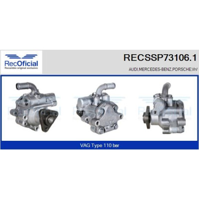 Pompe hydraulique, direction RECOFICIAL RECSSP73106.1
