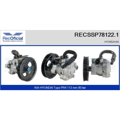 Pompe hydraulique de direction RECOFICIAL RECSSP78122.1