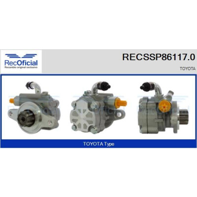 Pompe hydraulique de direction RECOFICIAL RECSSP86117.0