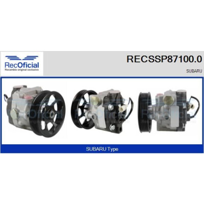 Pompe hydraulique de direction RECOFICIAL RECSSP87100.0