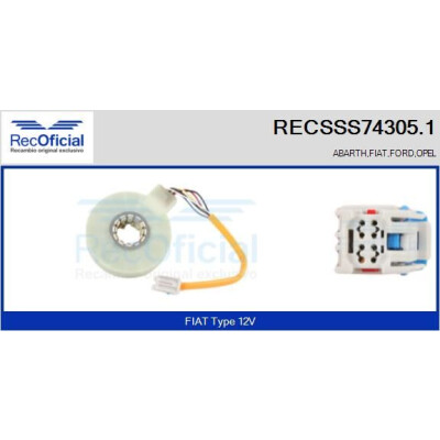 Capteur d'angle de braquage RECOFICIAL RECSSS74305.1