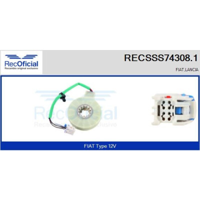 Capteur d'angle de braquage RECOFICIAL RECSSS74308.1