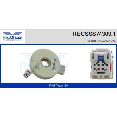 Capteur d'angle de braquage RECOFICIAL RECSSS74309.1