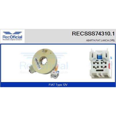 Capteur d'angle de braquage RECOFICIAL RECSSS74310.1