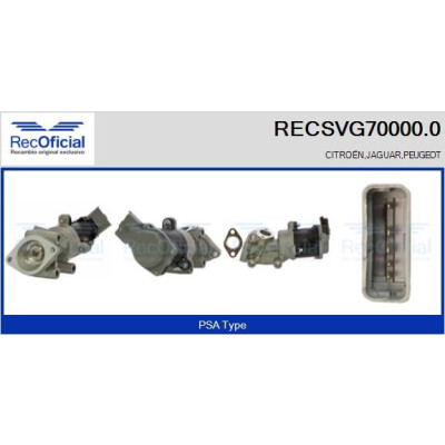 Vanne EGR RECOFFICIAL RECSVG70000.0